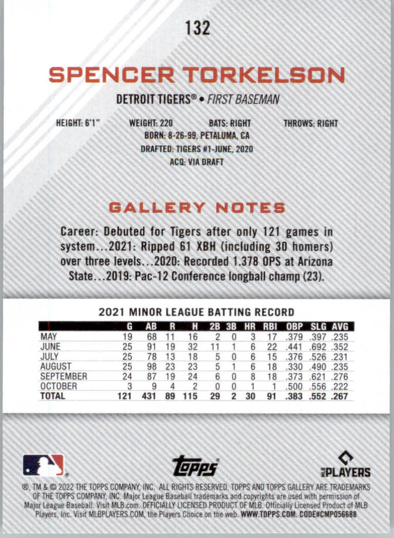 2022 Topps Gallery Baseball "Main Set" Base Cards #1 to #200 - Picture 233 of 359