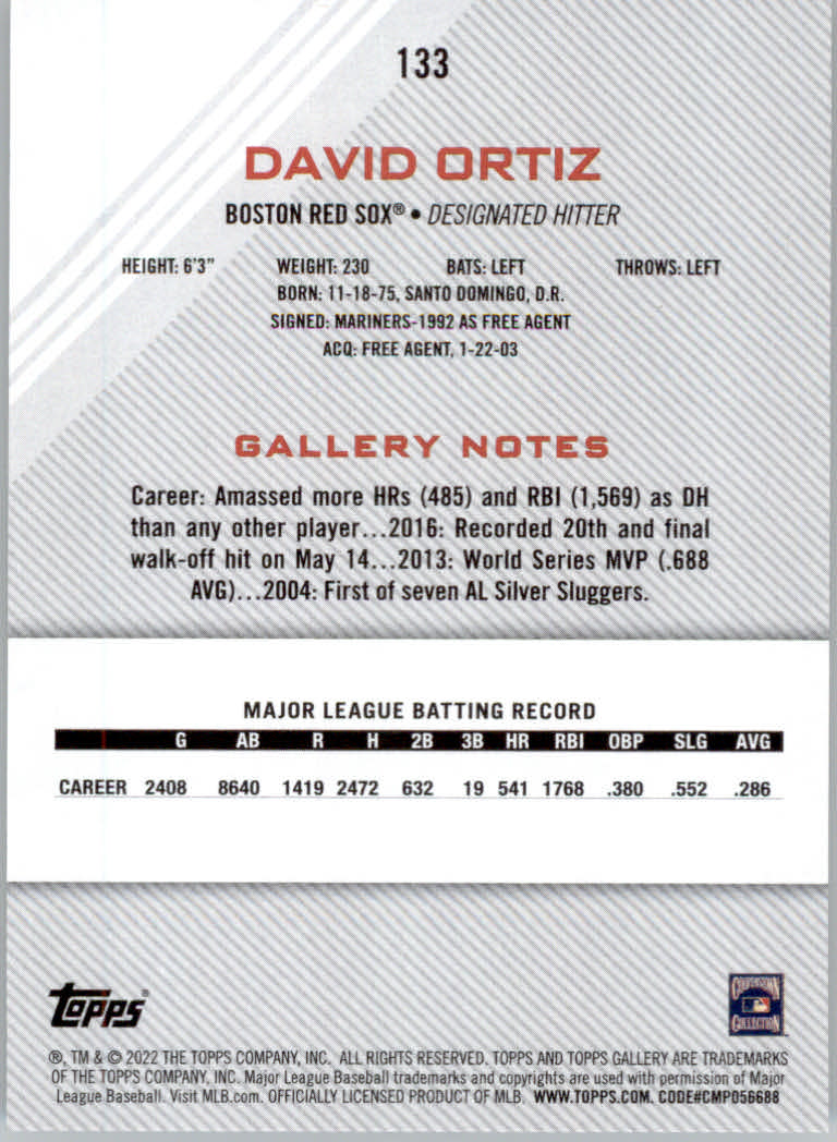 2022 Topps Gallery Baseball "Main Set" Base Cards #1 to #200 - Picture 235 of 359