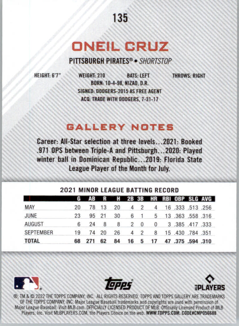 2022 Topps Gallery Baseball "Main Set" Base Cards #1 to #200 - Picture 239 of 359