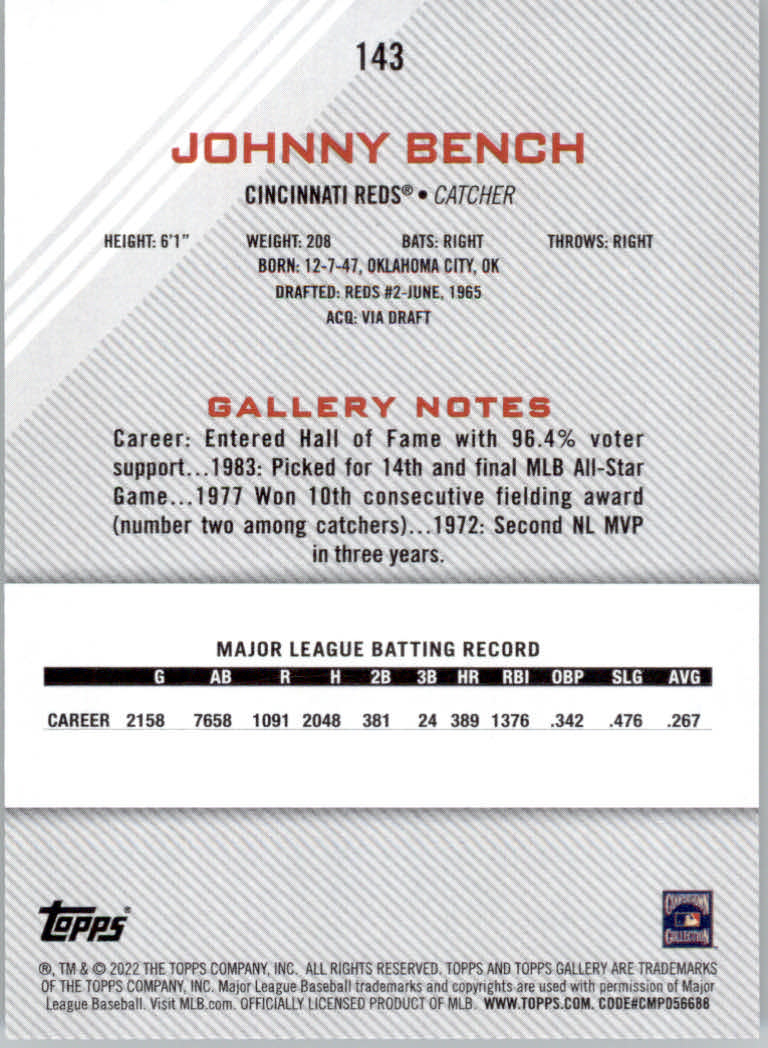 2022 Topps Gallery Baseball "Main Set" Base Cards #1 to #200 - Picture 255 of 359