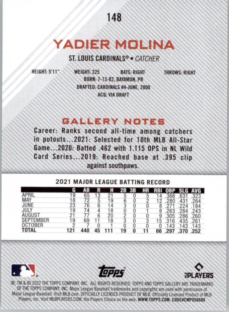 2022 Topps Gallery Baseball "Main Set" Base Cards #1 to #200 - Picture 265 of 359