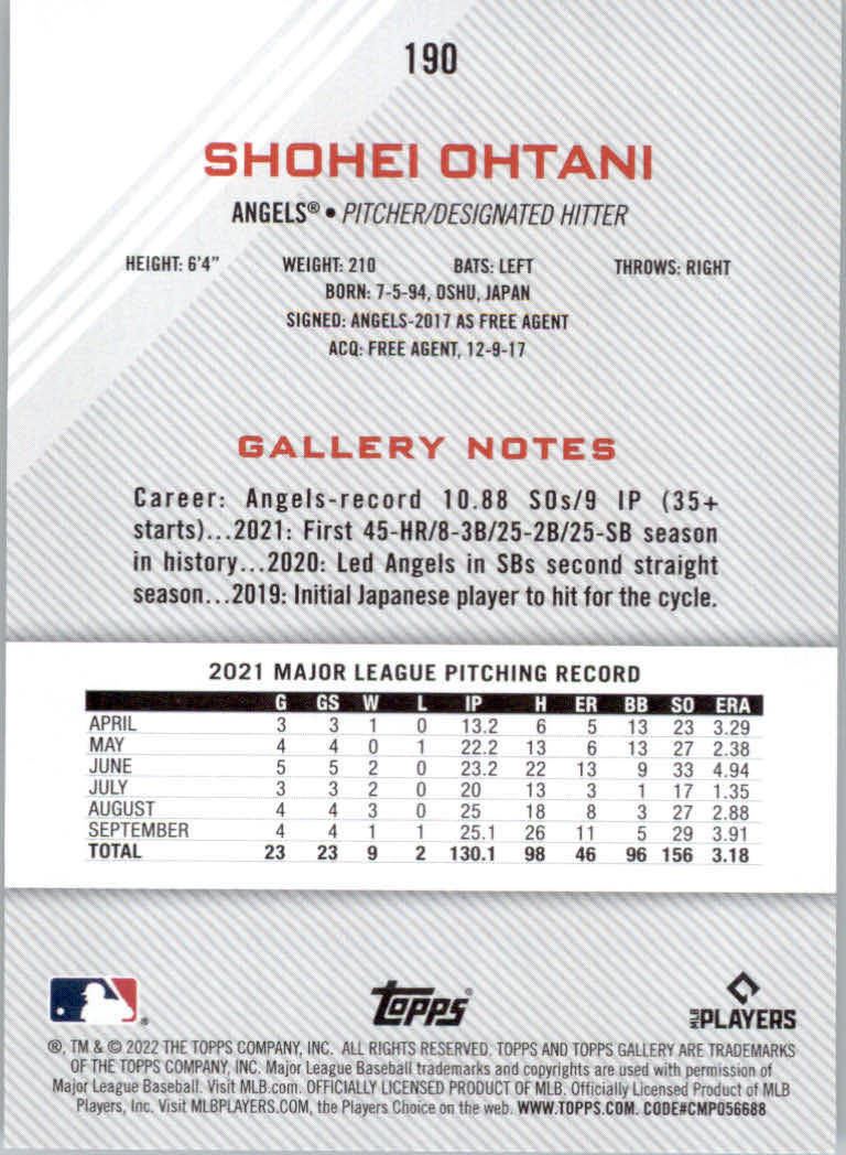 2022 Topps Gallery Baseball "Main Set" Base Cards #1 to #200 - Picture 341 of 359
