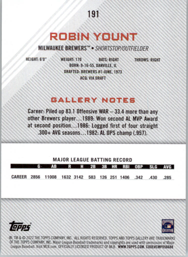 2022 Topps Gallery Baseball "Main Set" Base Cards #1 to #200 - Picture 343 of 359