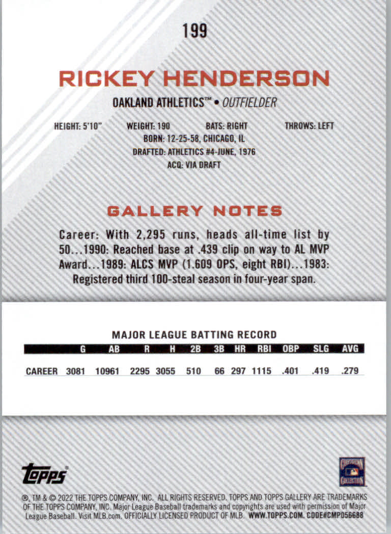 2022 Topps Gallery Baseball "Main Set" Base Cards #1 to #200 - Picture 357 of 359
