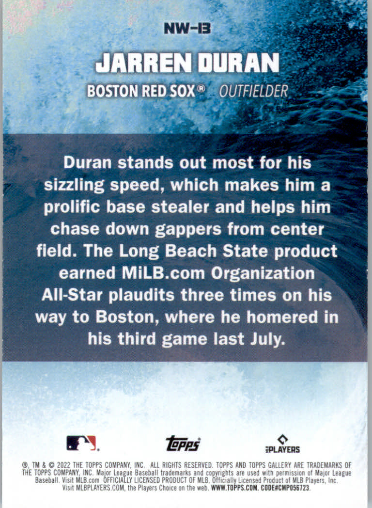Tarjetas de inserción ""Next Wave"" de béisbol Topps Gallery 2022 - Imagen 9 de 17
