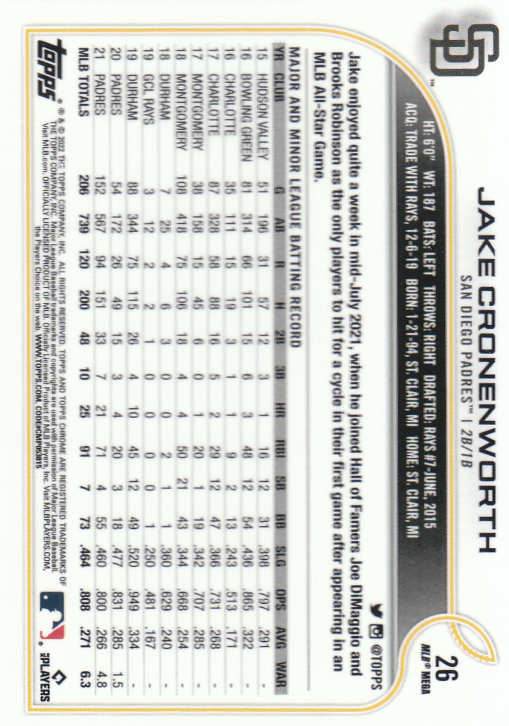 2022 Topps Chrome Logofractor Baseball "Main Set" Base Cards - Bild 27 von 81
