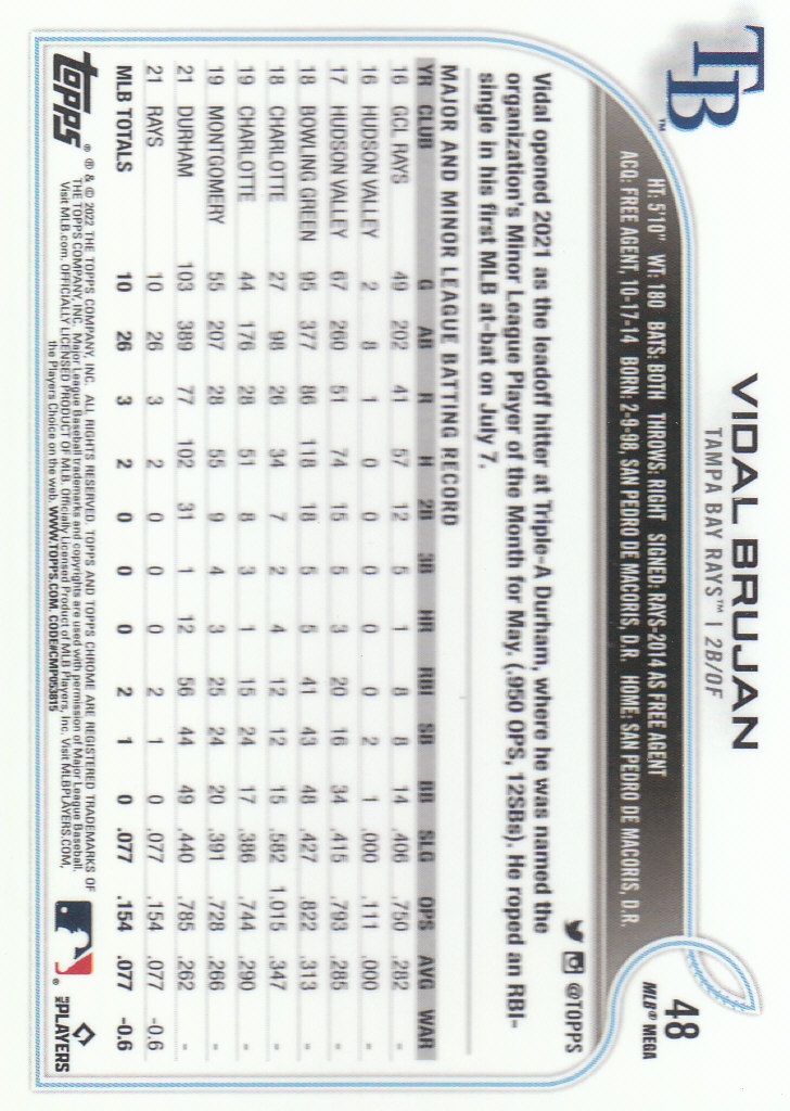 2022 Topps Chrome Logofractor Baseball "Main Set" Base Cards - Bild 43 von 81
