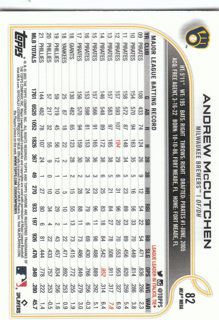 2022 Topps Chrome Logofractor Baseball "Main Set" Base Cards - Bild 55 von 81