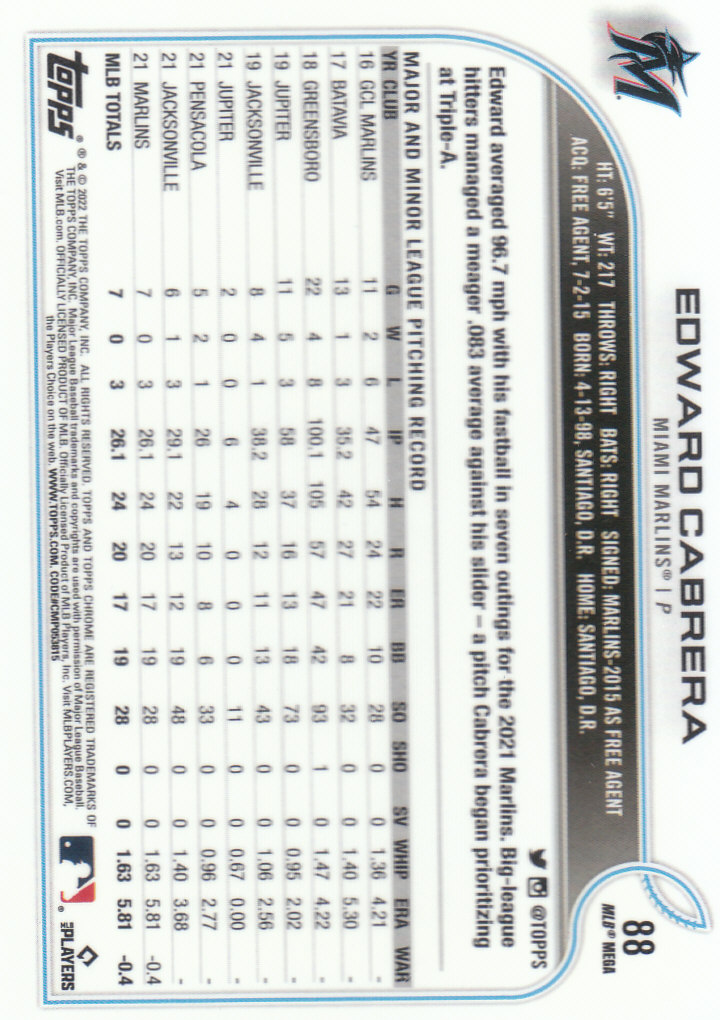 2022 Topps Chrome Logofractor Baseball "Main Set" Base Cards - Bild 57 von 81