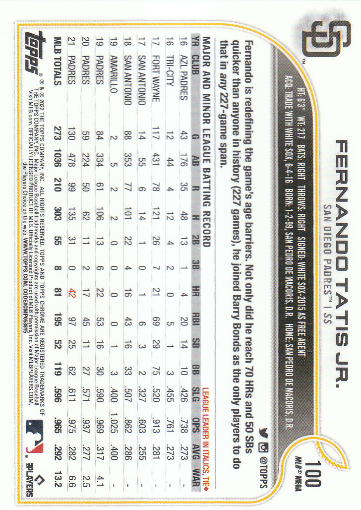 2022 Topps Chrome Logofractor Baseball "Main Set" Base Cards - Bild 69 von 81