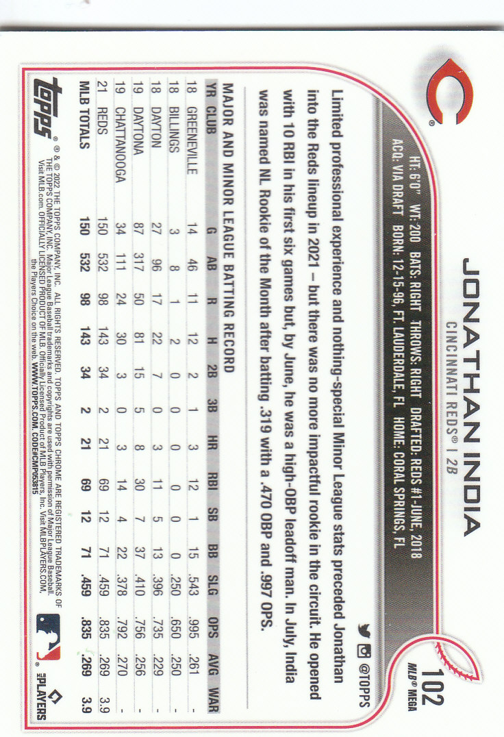 2022 Topps Chrome Logofractor Baseball "Main Set" Base Cards - Bild 71 von 81