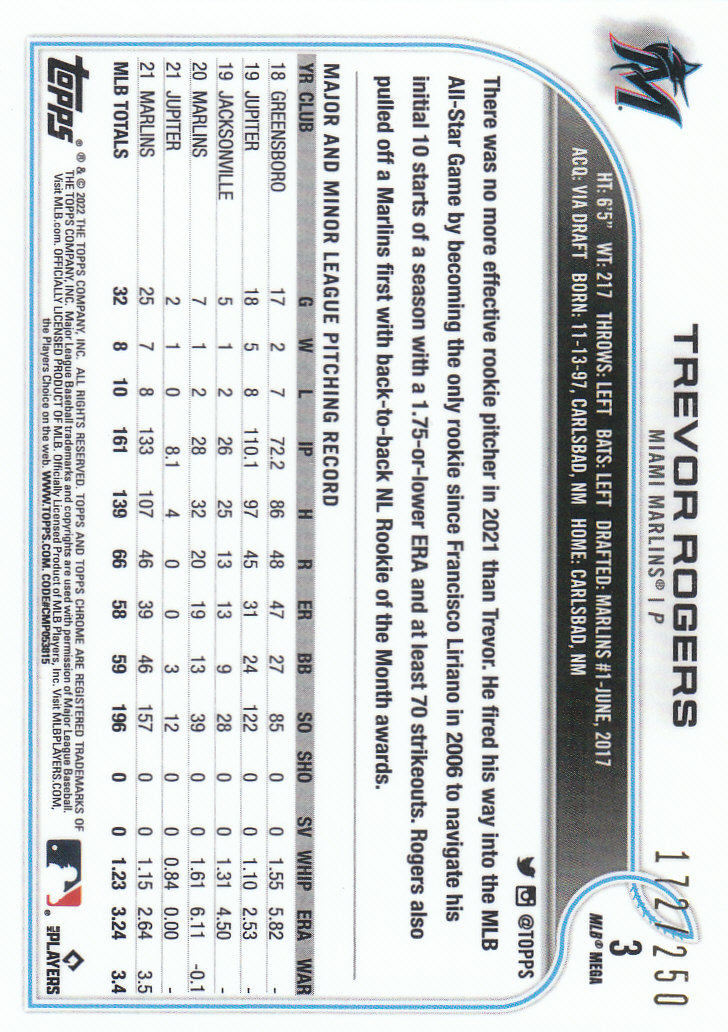 2022 Topps Chrome Logofractor Baseball "Colored Refractor" Parallel Cards - Picture 27 of 37