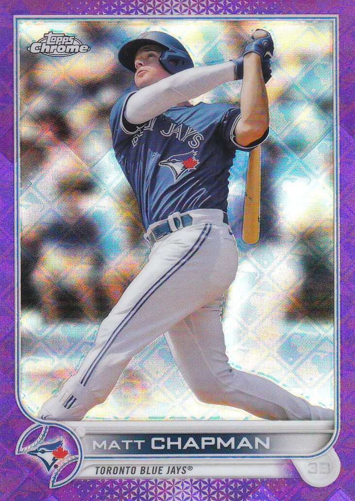 2022 Topps Chrome Logofractor Baseball "Colored Refractor" Parallel Cards - Picture 34 of 37