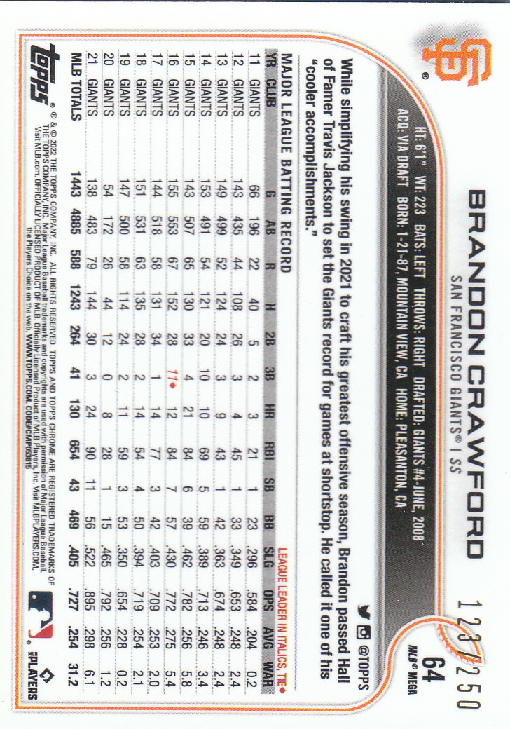2022 Topps Chrome Logofractor Baseball "Colored Refractor" Parallel Cards - Picture 37 of 37