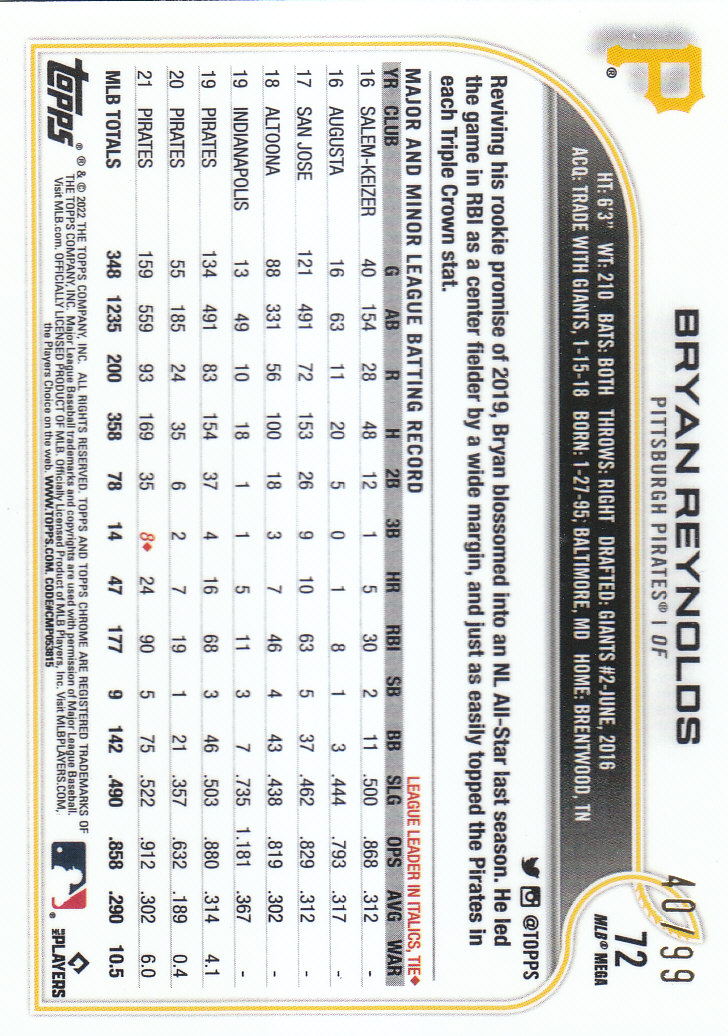 2022 Topps Chrome Logofractor Baseball "Colored Refractor" Parallel Cards - Picture 13 of 37