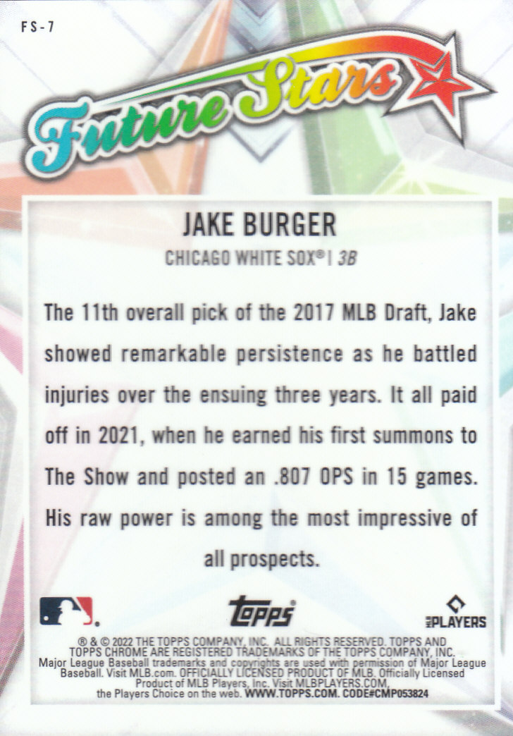 2022 Topps Chrome Logofractor Baseball "Future Stars" Insert and Parallel Cards - Picture 9 of 19