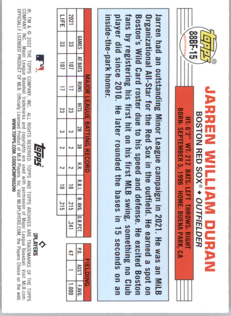 2022 Topps Archives Baseball "'88 Topps Big Foil" Insert Cards - Picture 13 of 45