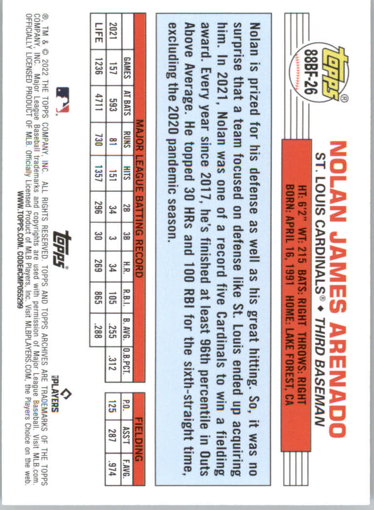 2022 Topps Archives Baseball "'88 Topps Big Foil" Insert Cards - Picture 25 of 45