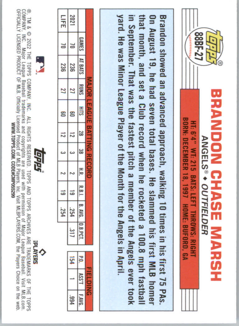 2022 Topps Archives Baseball "'88 Topps Big Foil" Insert Cards - Picture 27 of 45