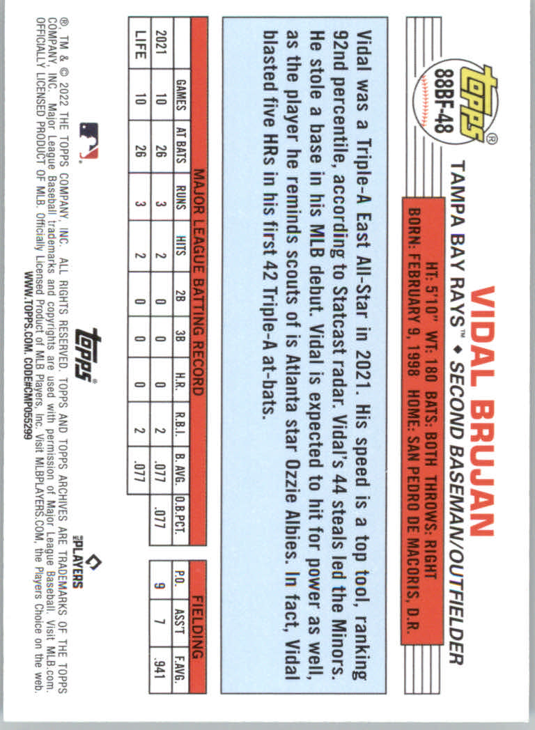 2022 Topps Archives Baseball "'88 Topps Big Foil" Insert Cards - Picture 43 of 45