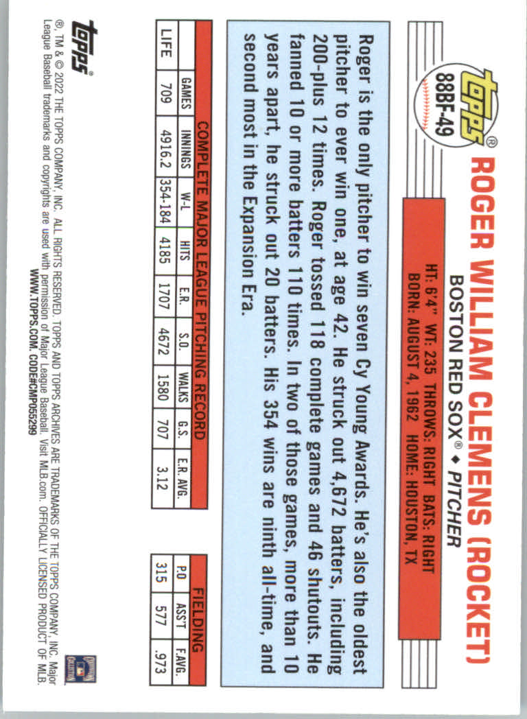 2022 Topps Archives Baseball "'88 Topps Big Foil" Insert Cards - Picture 45 of 45