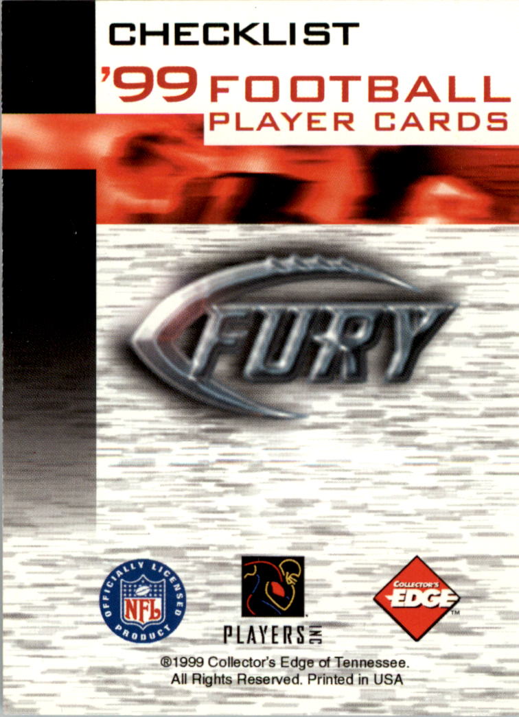 1999 Collector's Edge Fury Football Card Pick - Picture 3 of 364