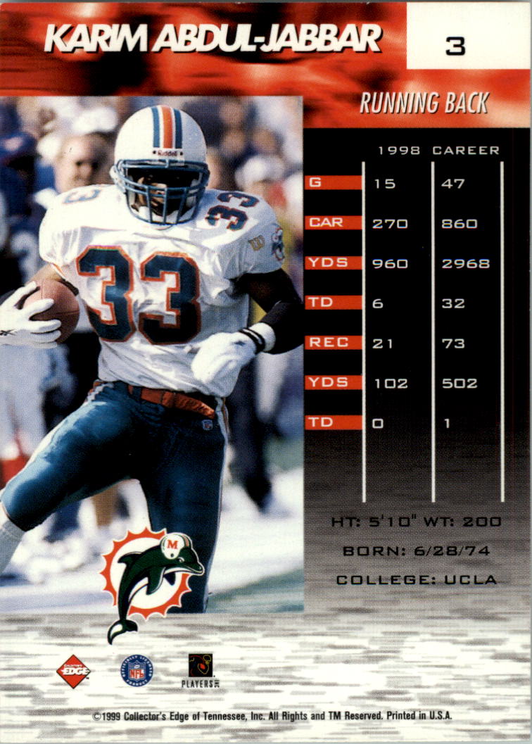 1999 Collector's Edge Fury Football Card Pick - Picture 6 of 364