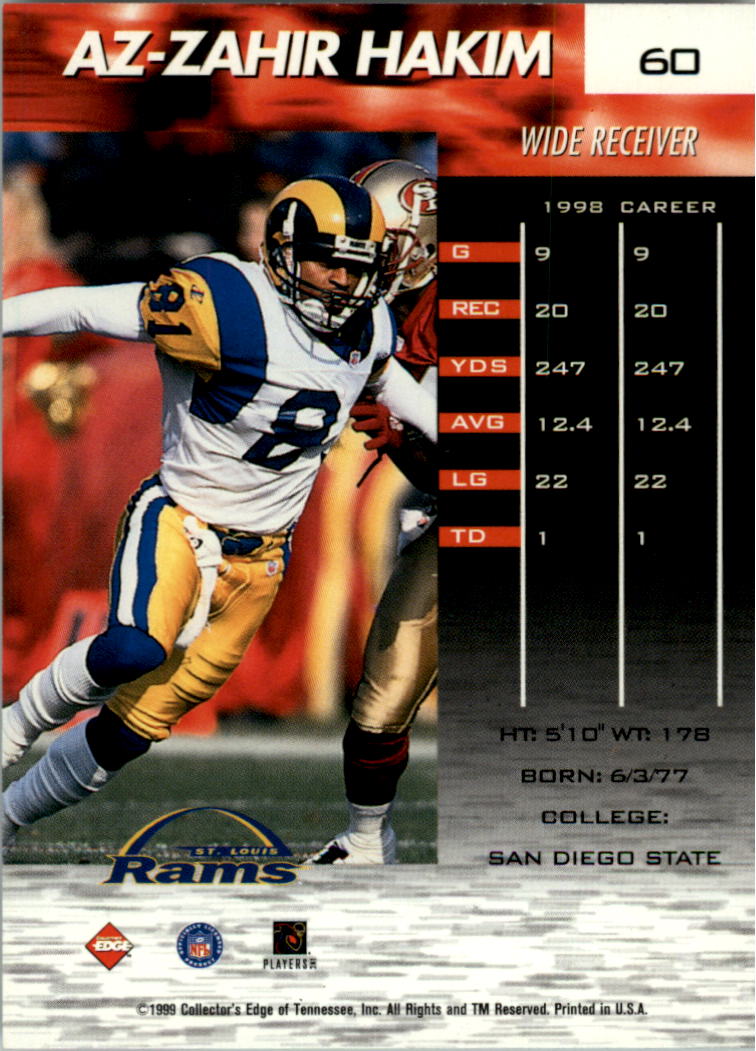 1999 Collector's Edge Fury Football Card Pick - Picture 114 of 364