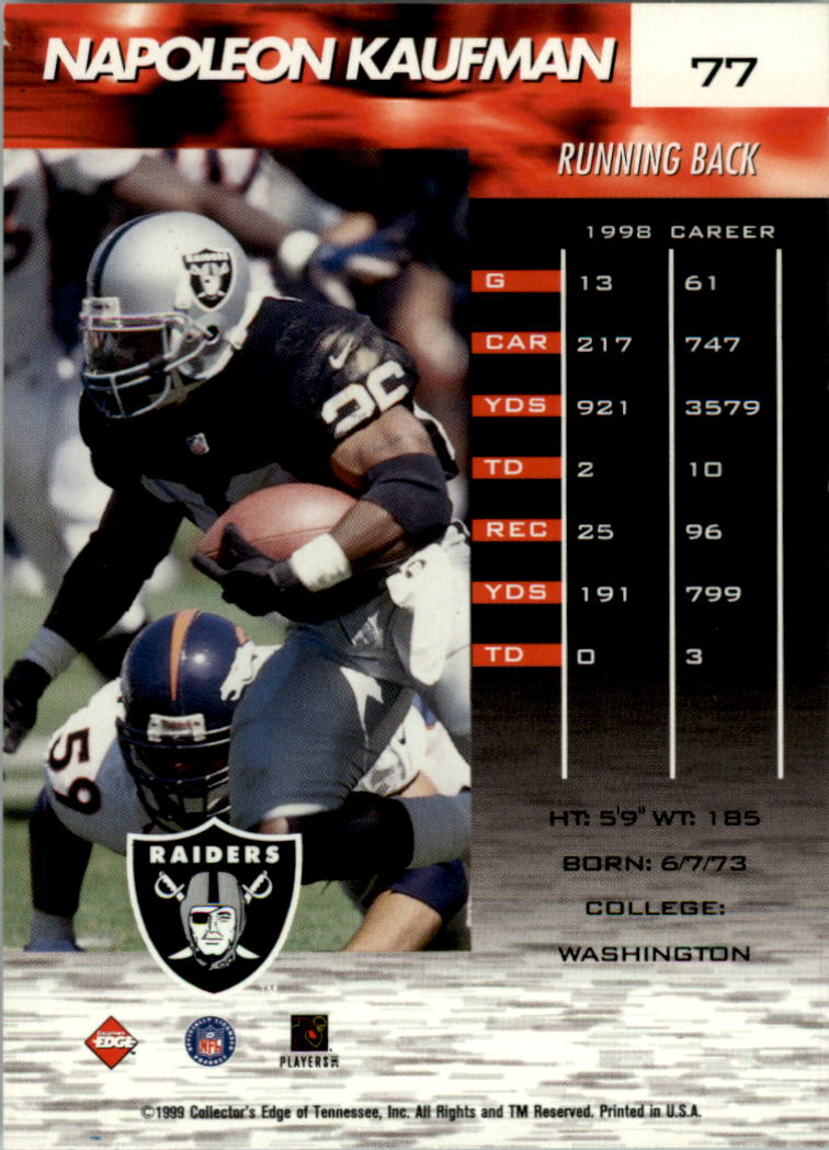 1999 Collector's Edge Fury Football Card Pick - Picture 142 of 364
