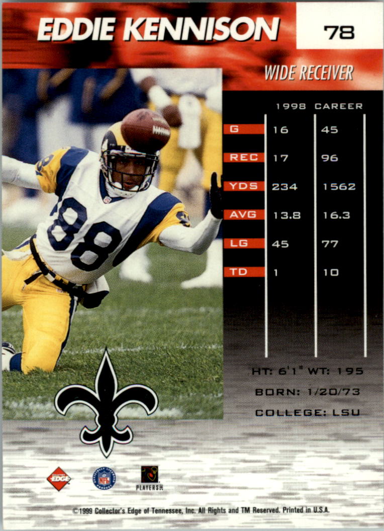 1999 Collector's Edge Fury Football Card Pick - Picture 144 of 364