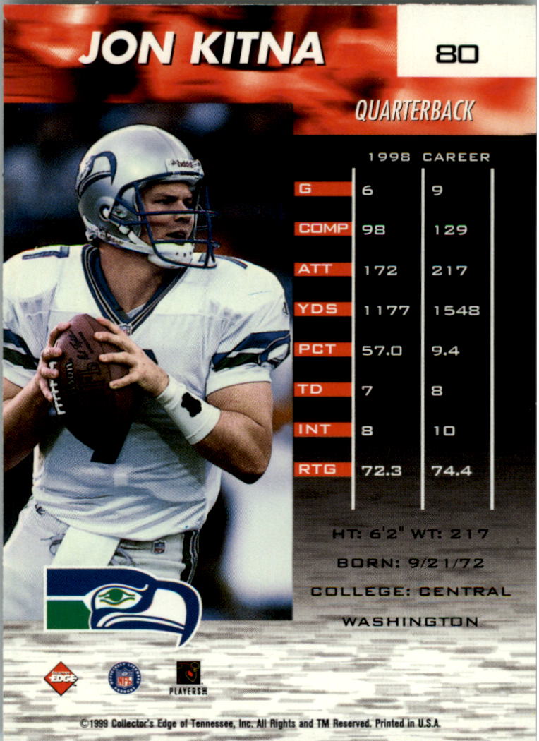 1999 Collector's Edge Fury Football Card Pick - Picture 148 of 364