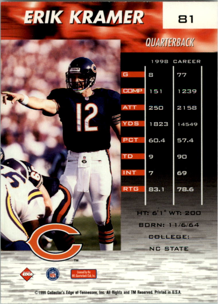 1999 Collector's Edge Fury Football Card Pick - Picture 150 of 364