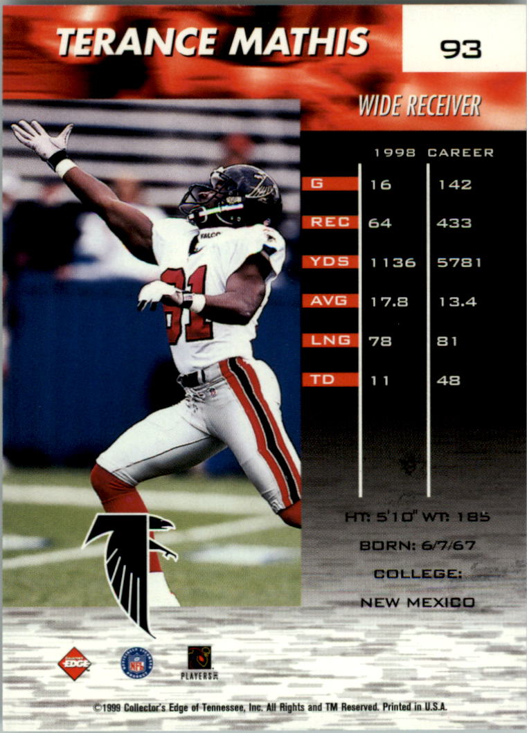 1999 Collector's Edge Fury Football Card Pick - Picture 174 of 364