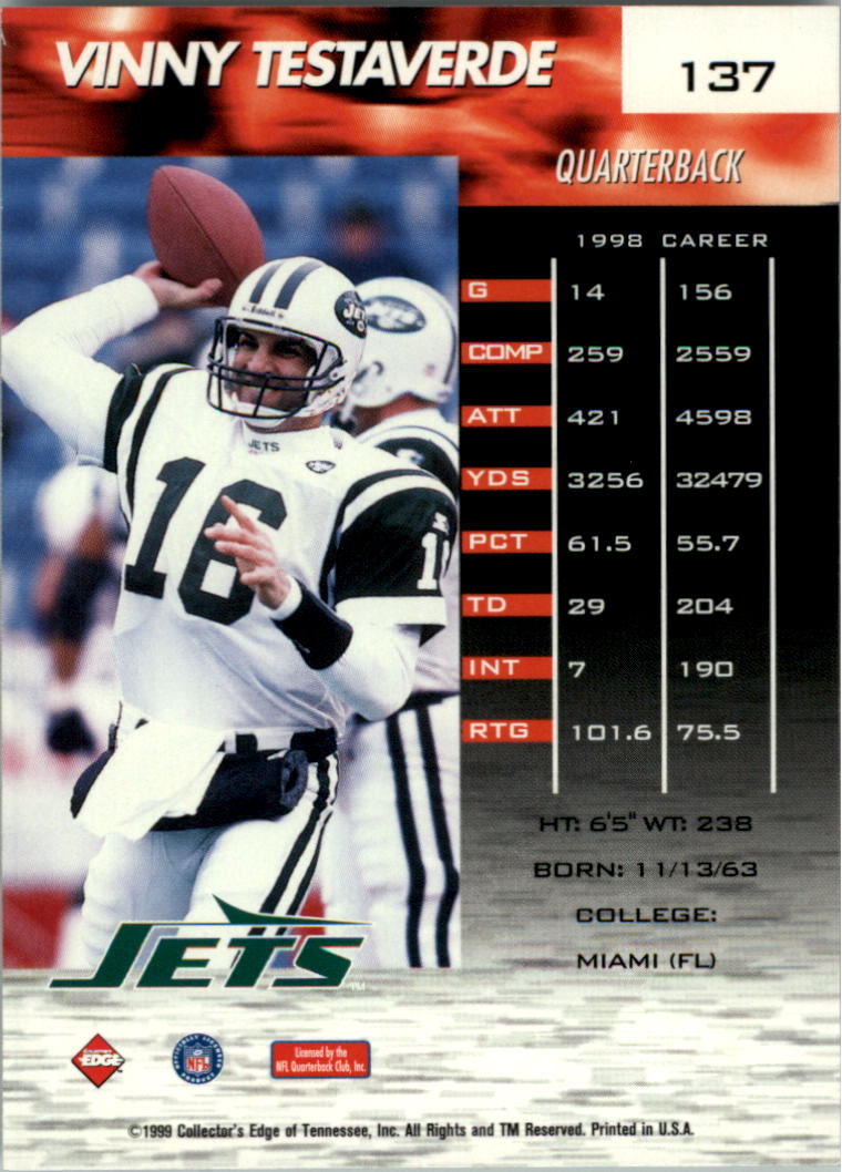 1999 Collector's Edge Fury Football Card Pick - Picture 254 of 364