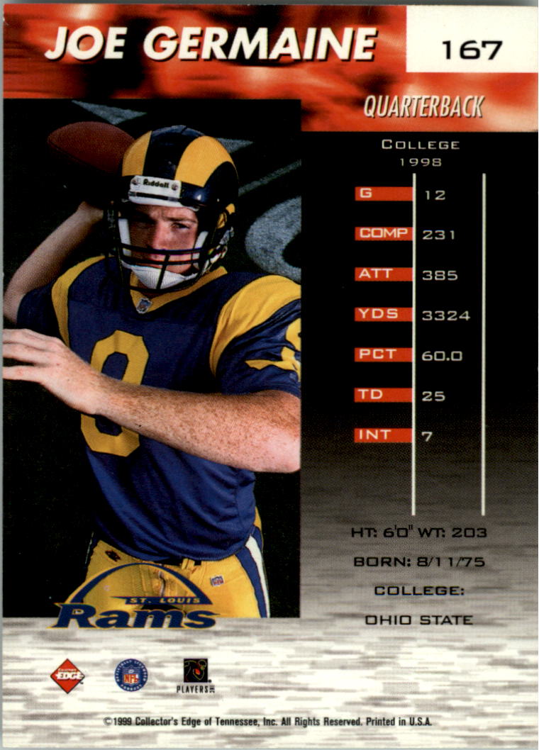 1999 Collector's Edge Fury Football Card Pick - Picture 307 of 364