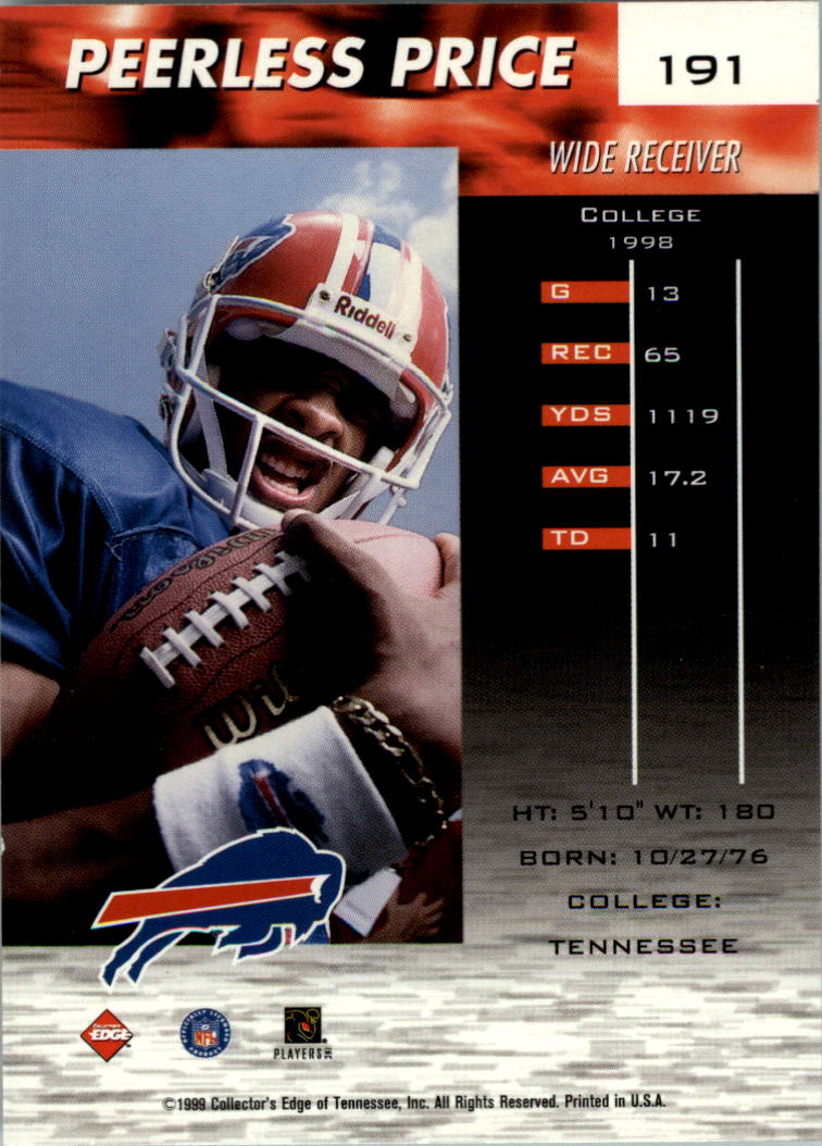 1999 Collector's Edge Fury Football Card Pick - Picture 347 of 364