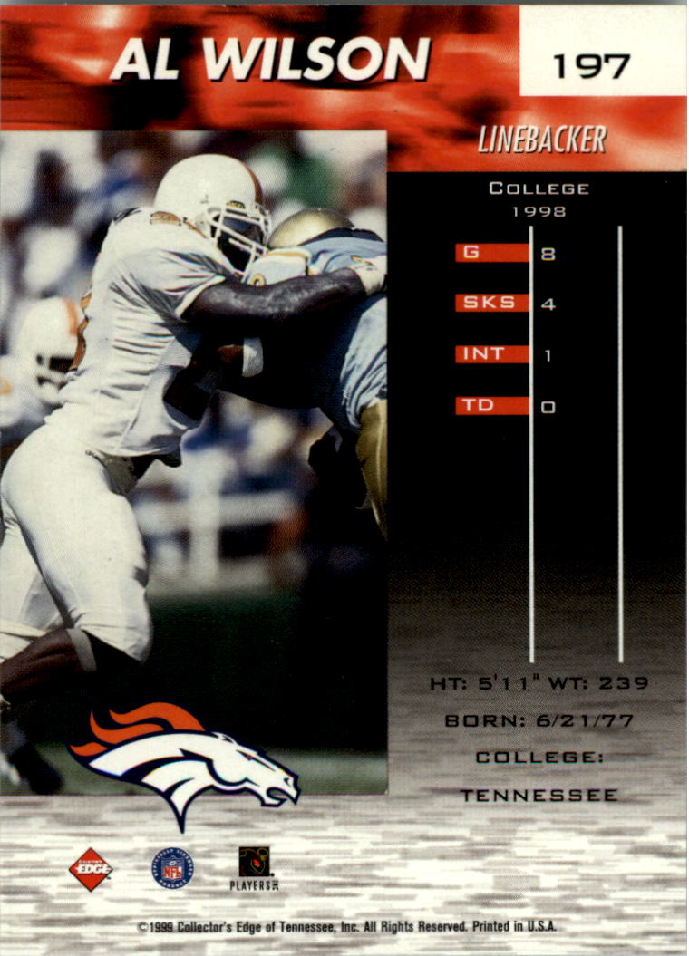 1999 Collector's Edge Fury Football Card Pick - Picture 358 of 364