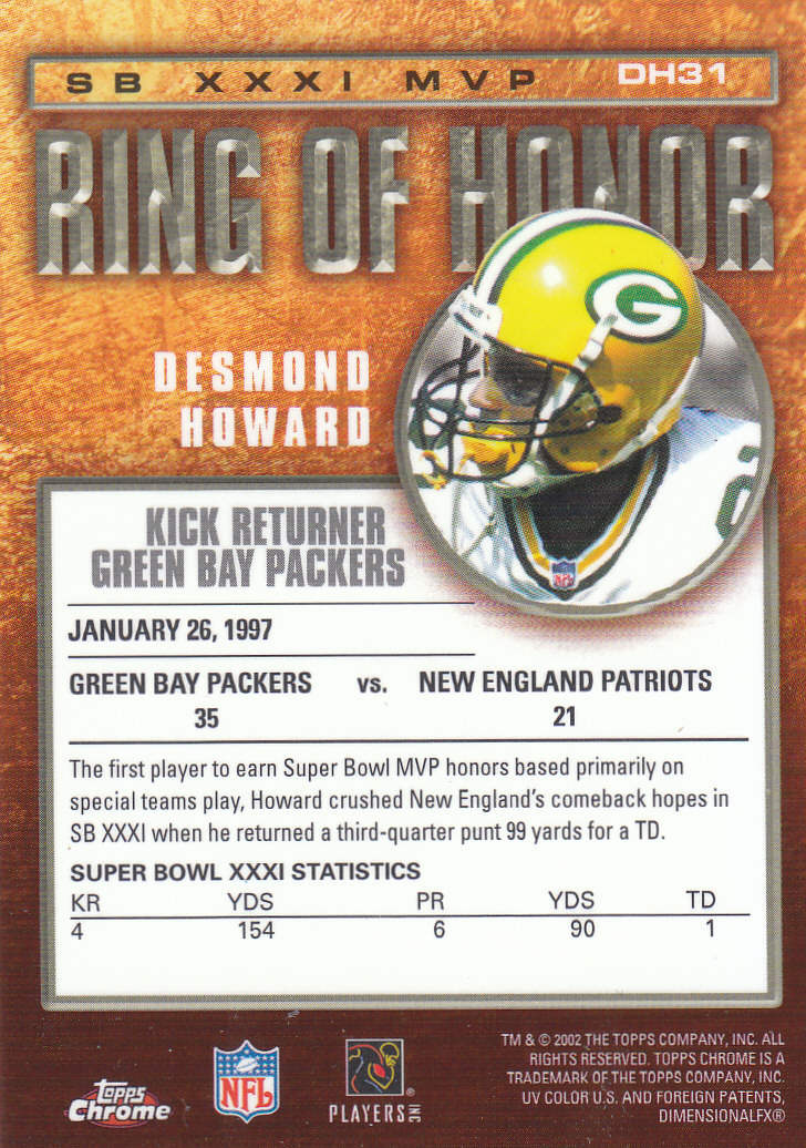 2002 Topps Chrome Football Part 2 Insert and Parallel Cards - Picture 62 of 84