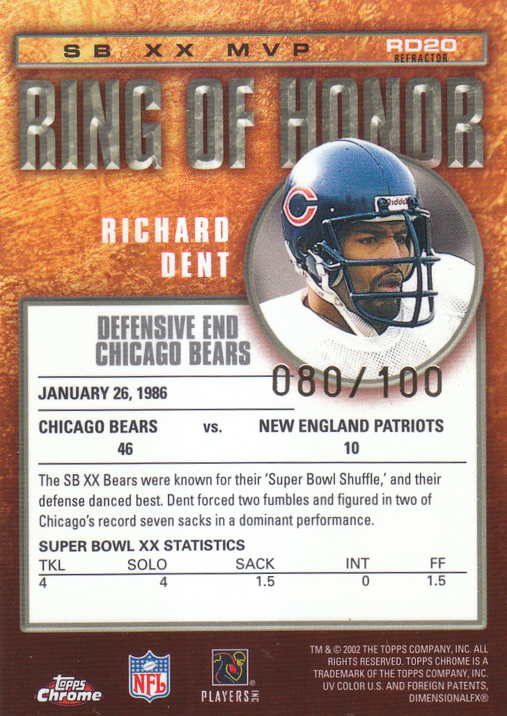 2002 Topps Chrome Football Part 2 Insert and Parallel Cards - Picture 78 of 84