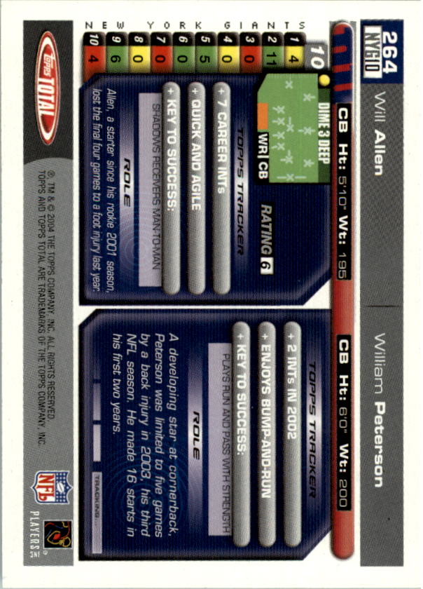 2004 Topps Total prima edizione carta calcio a scelta - Foto 261 di 495