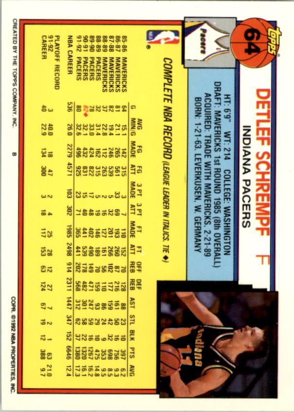 1992-93 Topps Basketball Card Pick 2-250