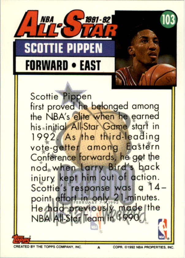 1992-93 Topps Basketball Card Pick 2-250