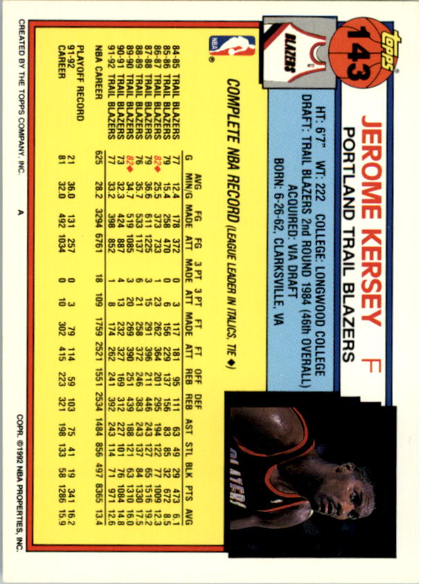 1992-93 Topps Basketball Card Pick 2-250