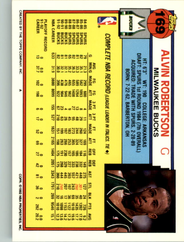 1992-93 Topps Basketball Card Pick 2-250