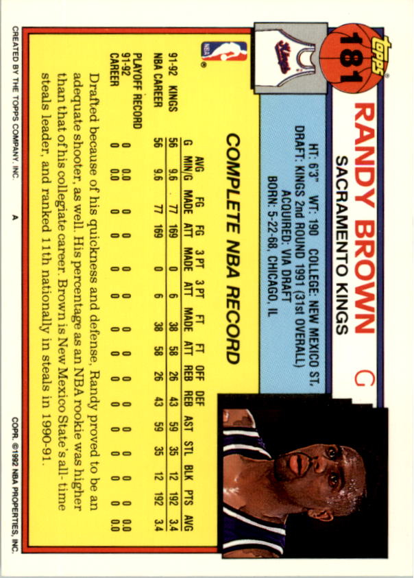 1992-93 Topps Basketball Card Pick 2-250