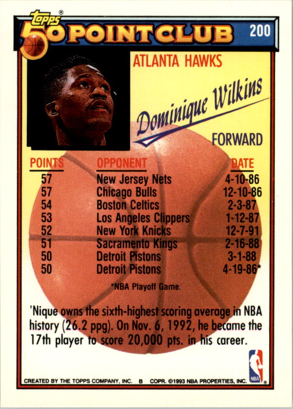 1992-93 Topps Basketball Card Pick 2-250