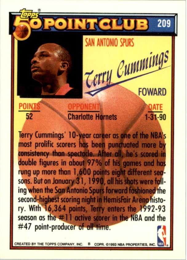 1992-93 Topps Basketball Card Pick 2-250