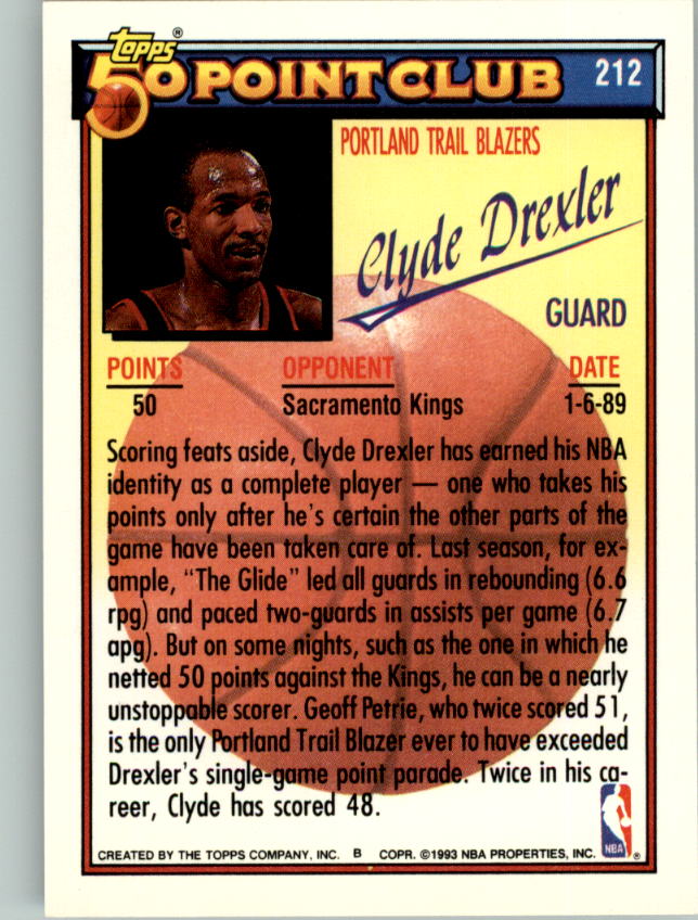 1992-93 Topps Basketball Card Pick 2-250