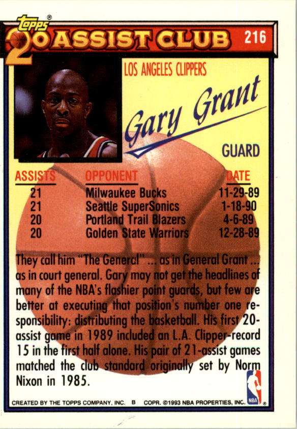 1992-93 Topps Basketball Card Pick 2-250