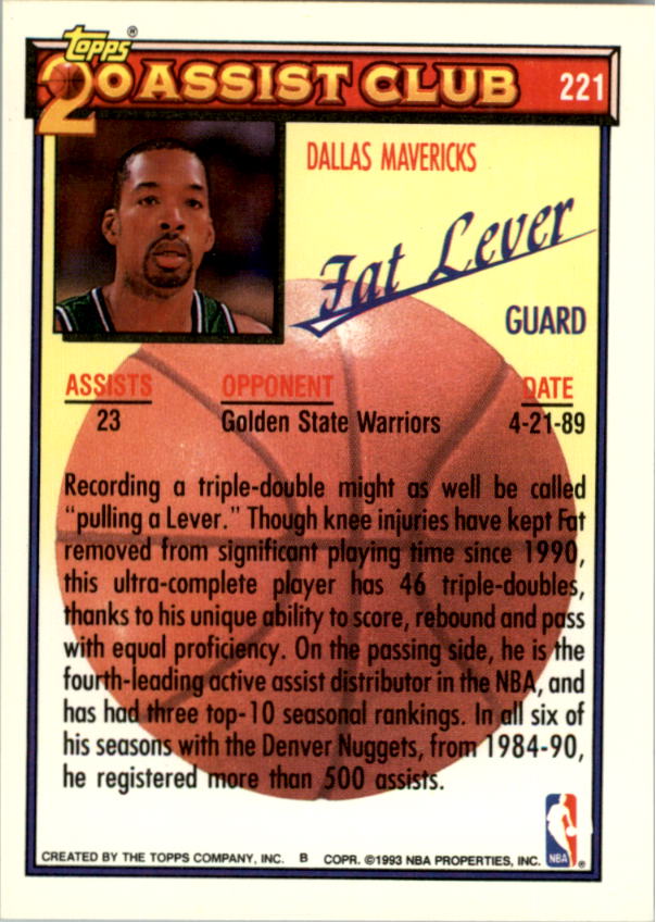 1992-93 Topps Basketball Card Pick 2-250